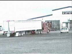 PA State Police conduct a motor vehicle safety inspection of Carper's trailer.