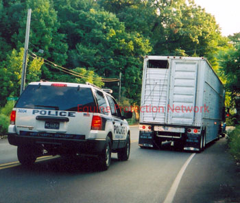 Whitemarsh Police Department pulls over Three Hills Rodeo in Plymouth Meeting, PA.